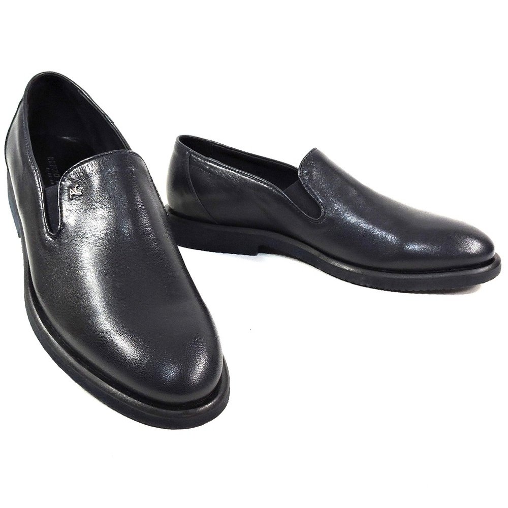 ALBERTO CICCIOLI 🇮🇹 MEN'S NAVY BLUE SOFT LEATHER COMFORT LOAFERS